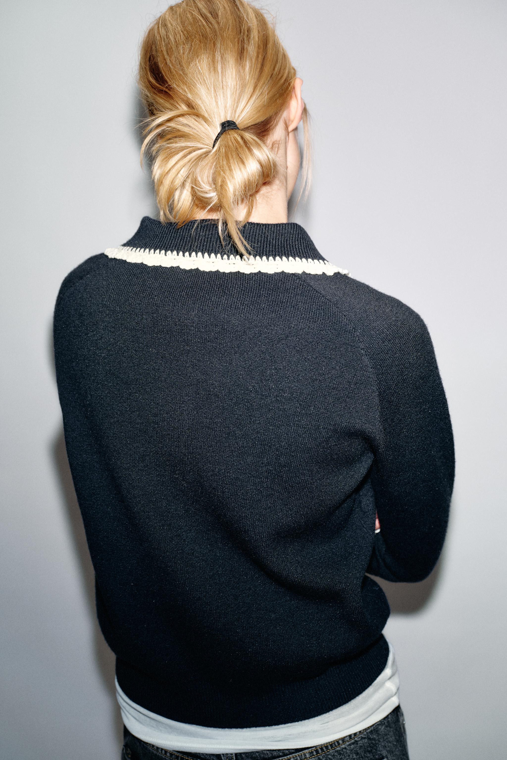 PETER PAN COLLAR CARDIGAN